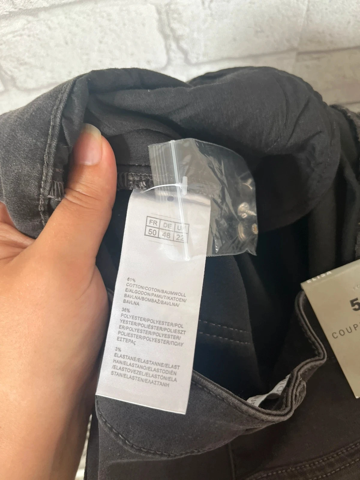 Jean femme Diane Laury – Modèle Elisa – Taille 50 – Neuf avec étiquette – Gris foncé – photo 5